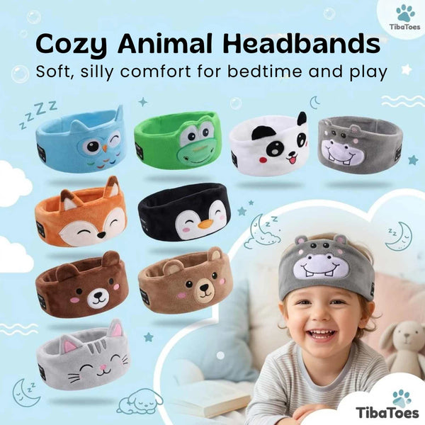 TibaToes™ CozyCritter Bluetooth Sleep Headband