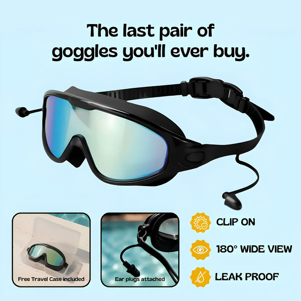 TibaToes™ Adult Clip-On Swim Goggles