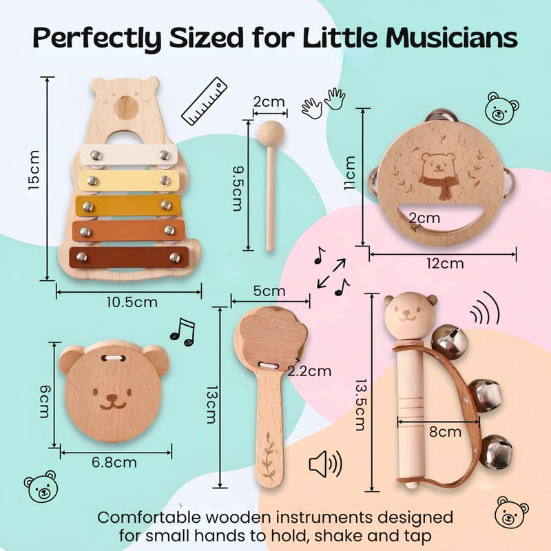 TibaToes™ Montessori Rhythm & Play Music Set