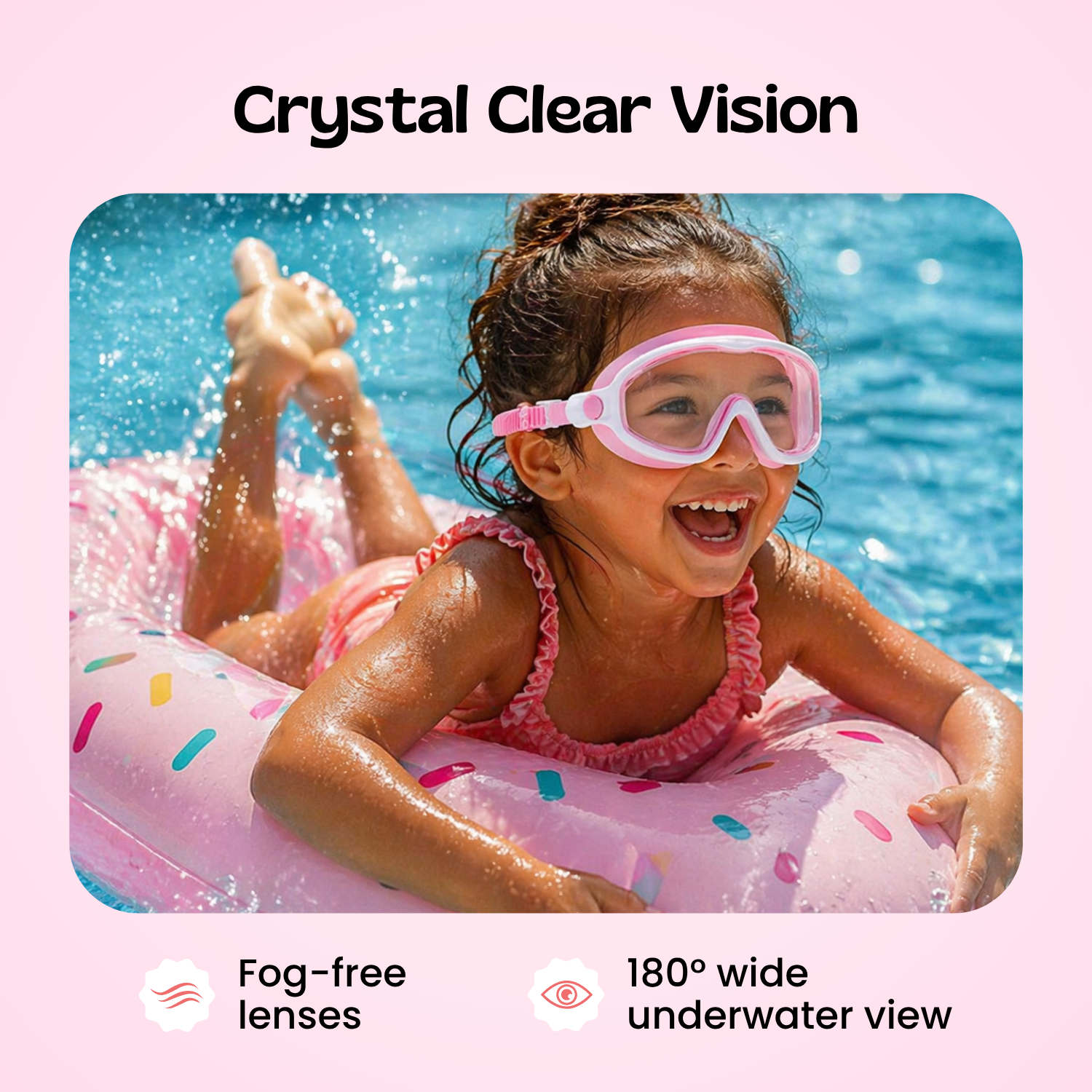 TibaToesβ’ Clip-On Swim Goggles