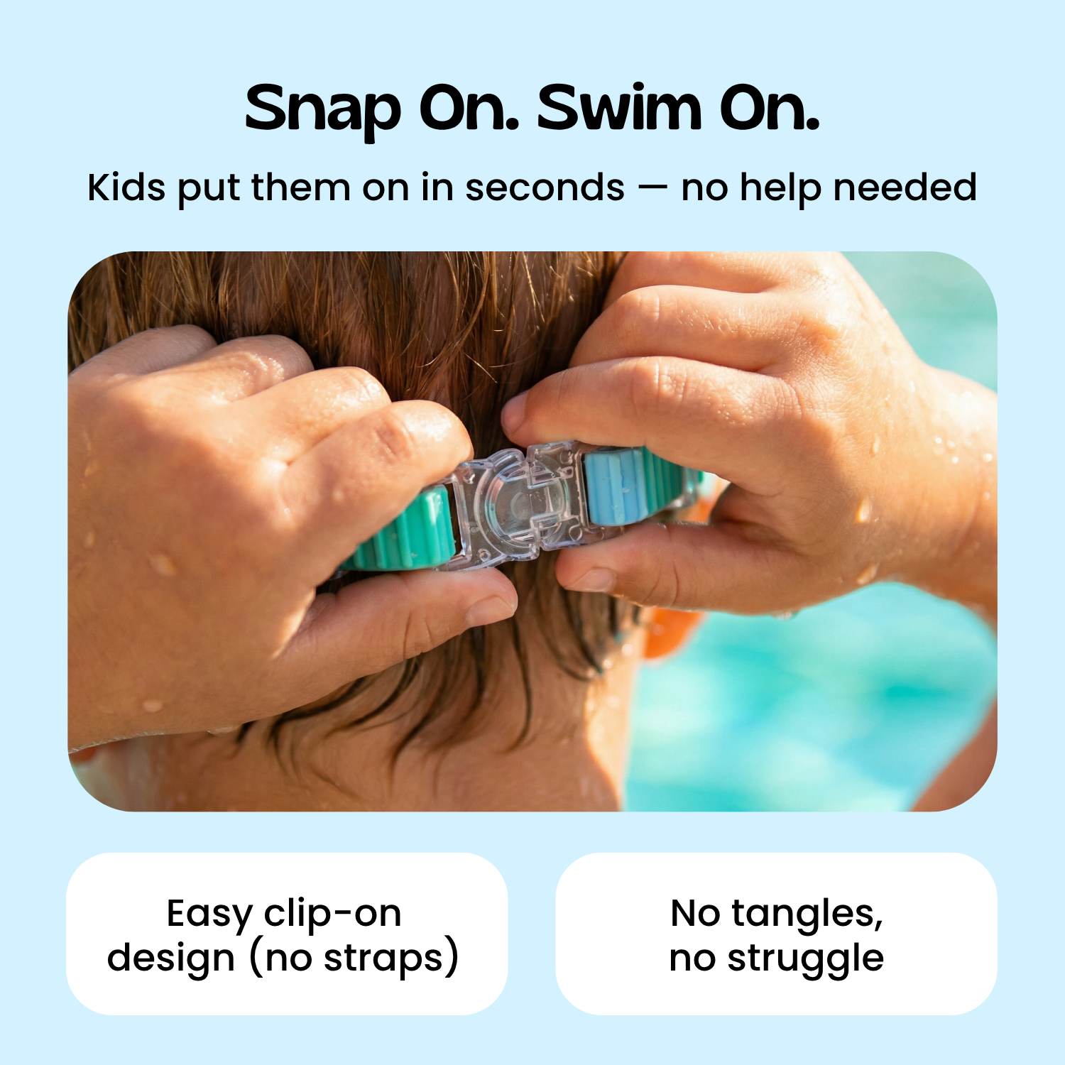 TibaToesβ’ Clip-On Swim Goggles