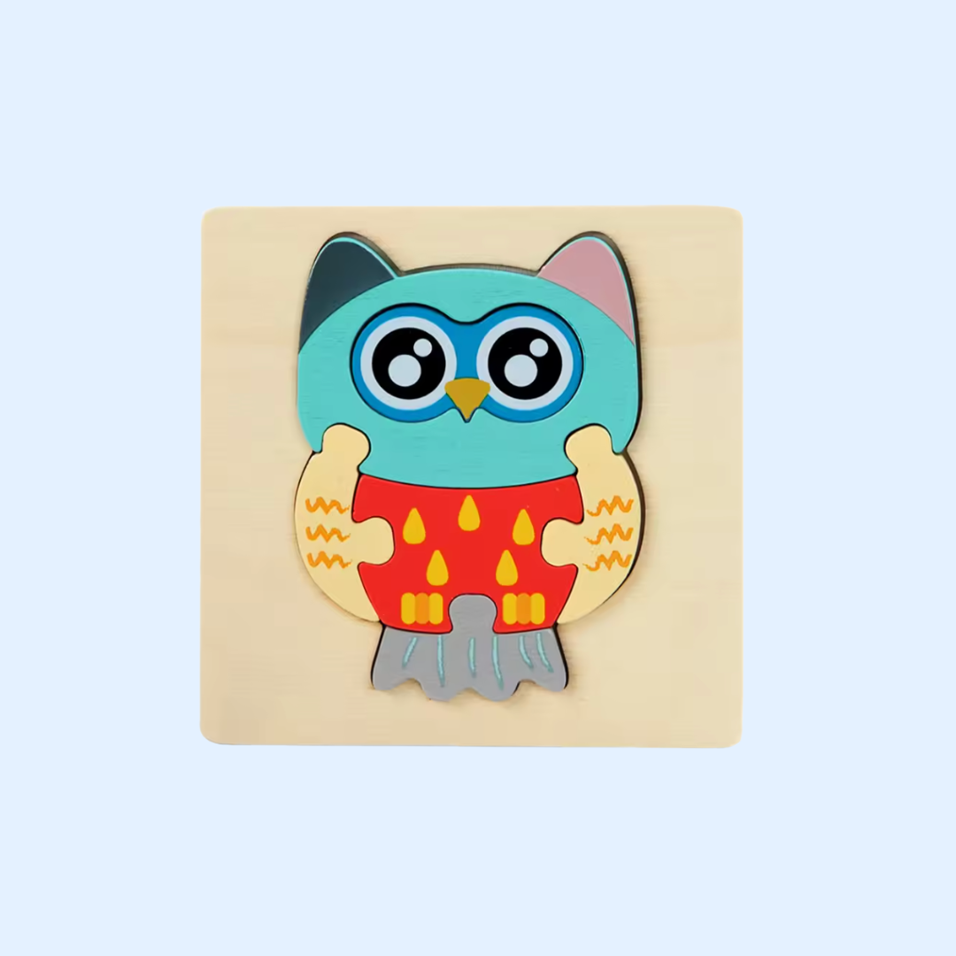 TibaToes™ Shape & Learn Wooden Puzzle