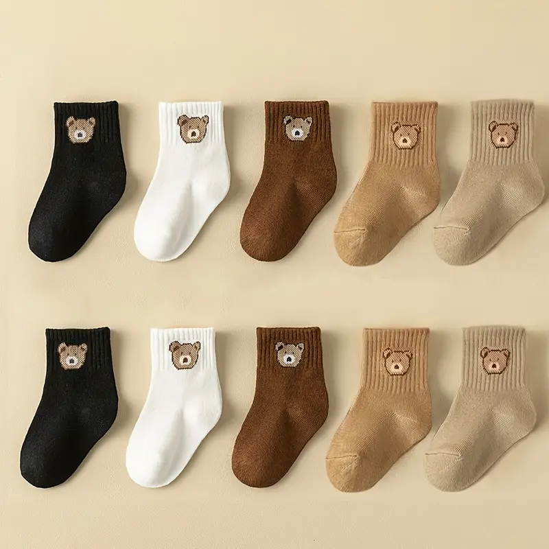 TibaToes™ Bear Hugs Sock Set (5-Pack)