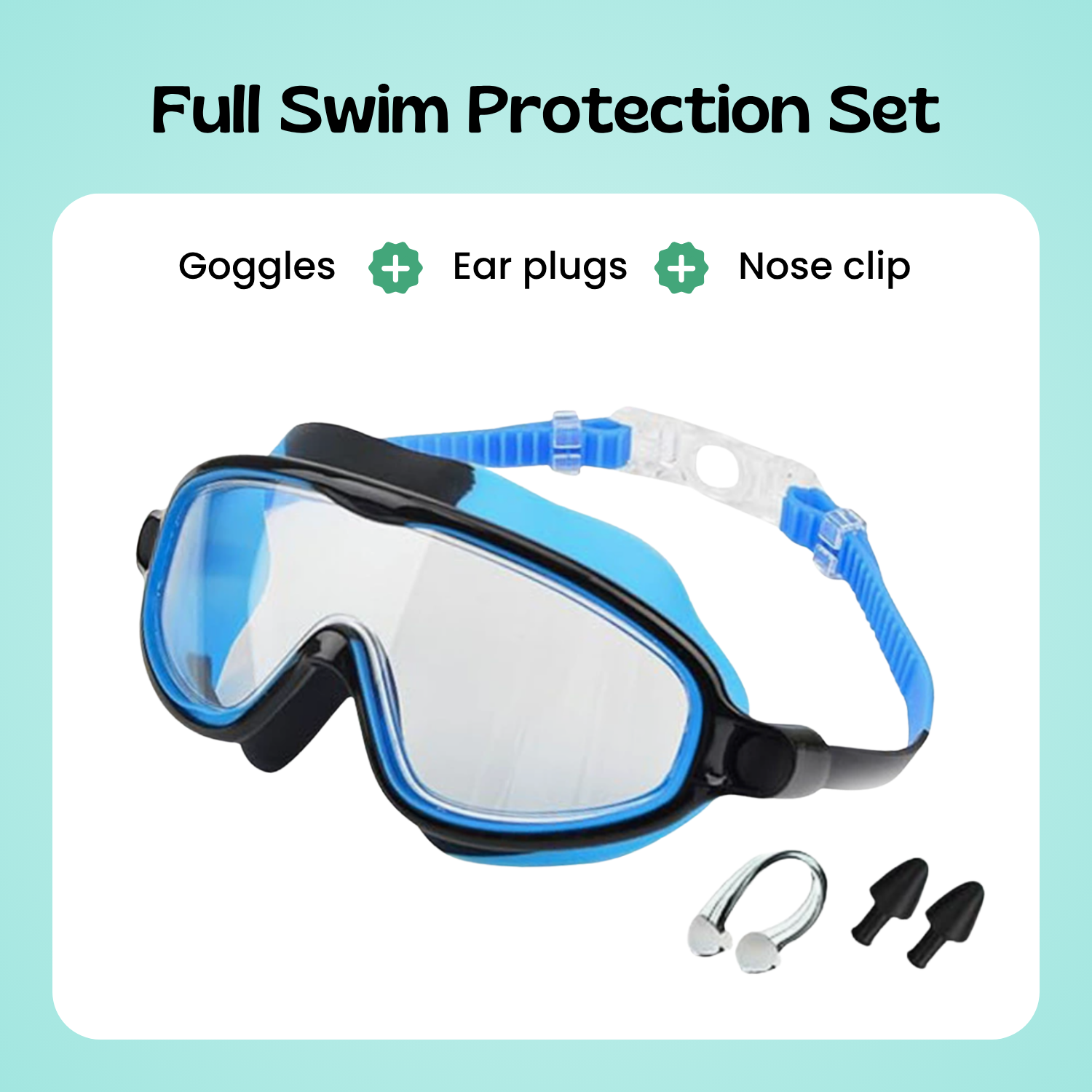 TibaToesβ’ Clip-On Swim Goggles