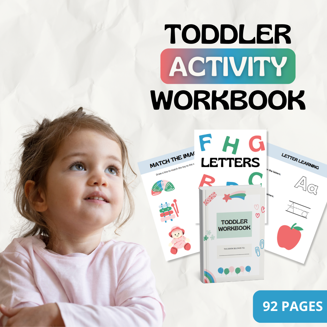 Free Toddler Activity Workbook (92 pages)