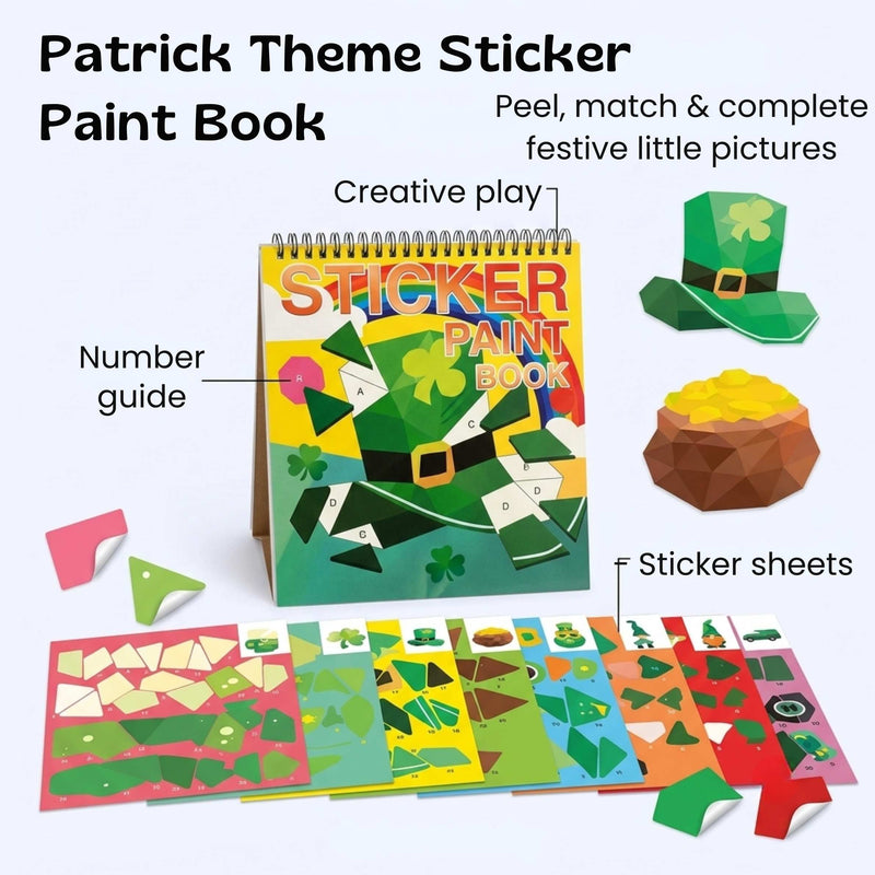 TibaToes™ StickerPaint Number Art Book
