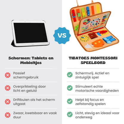 TibaToes™ Montessori Speelbord