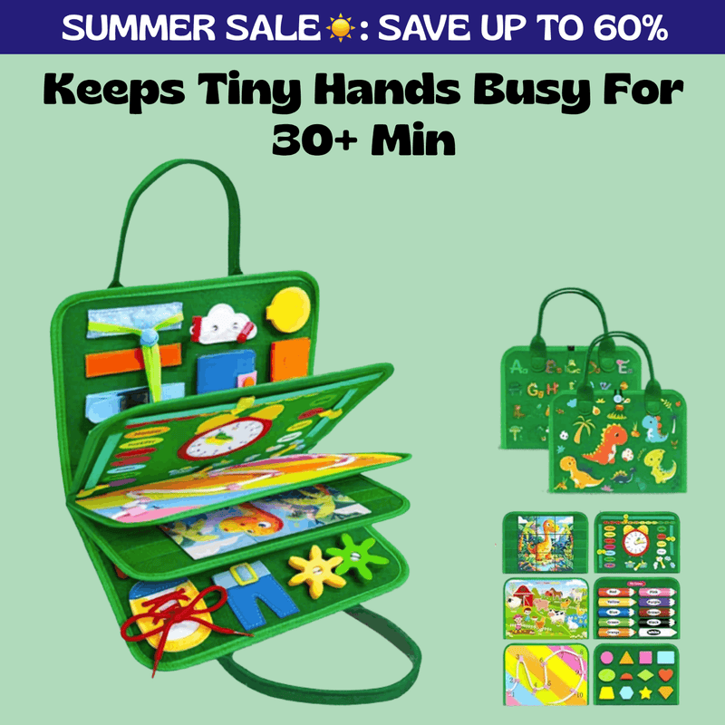 TibaToes™ Montessori Busy Board