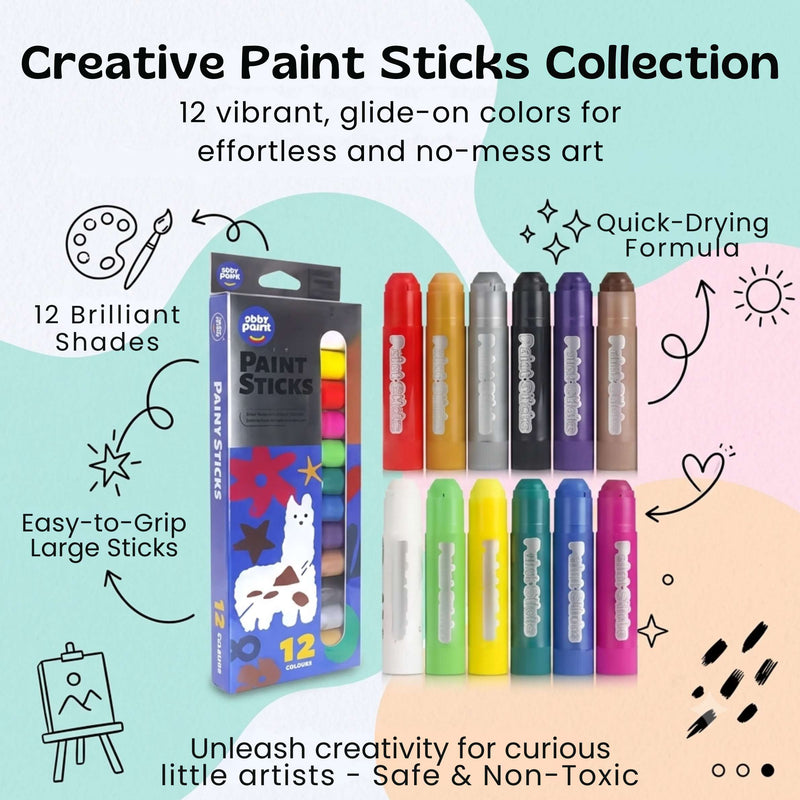 TibaToes™ RainbowGlide Washable Paint Sticks