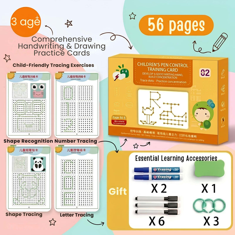 TibaToes™ Trace & Grow Reusable Writing Books
