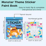 TibaToes™ StickerPaint Number Art Book