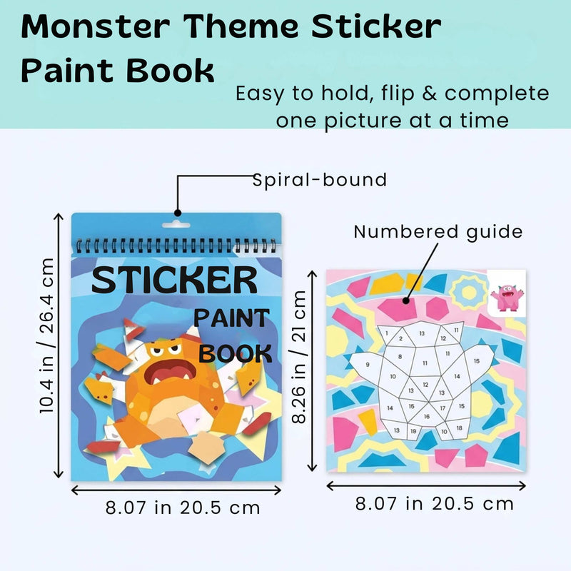 TibaToes™ StickerPaint Number Art Book