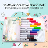 TibaToes™ RainbowBrush Dual-Tip Marker Set