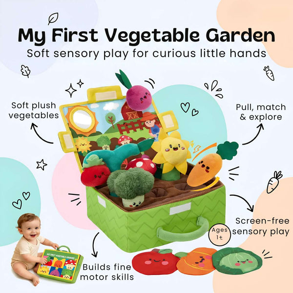 TibaToes™ Sensory Garden Plush Activity Box