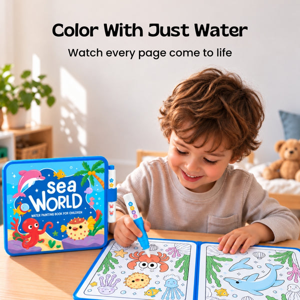 TibaToes MagicSplash Water Coloring Book