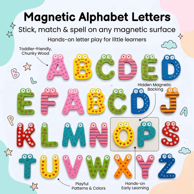 TibaToes Magnetic Alphabet Letters