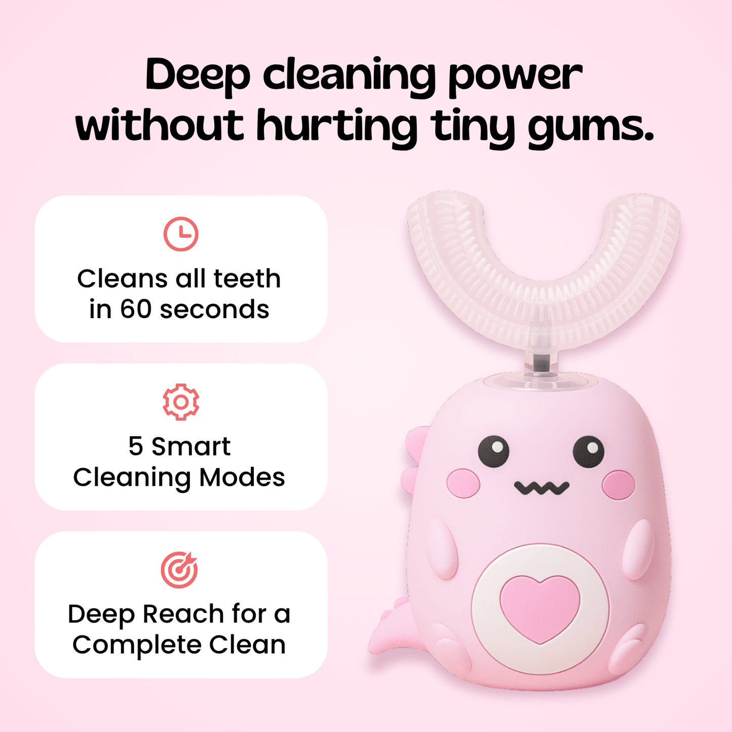 TibaToes™ EasyBrush 360° Ultrasonic Toothbrush