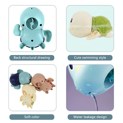 TibaToes™ 3-Pack Turtle Bathtub Toys