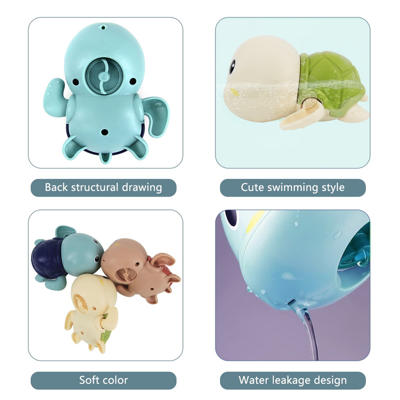 TibaToes™ 3-Pack Turtle Bathtub Toys