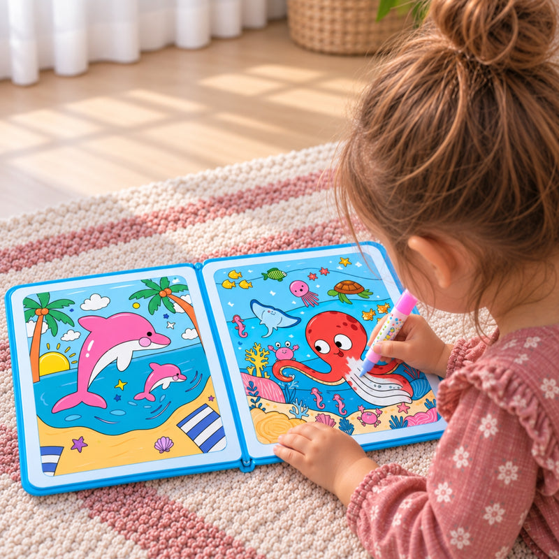 TibaToes MagicSplash Water Coloring Book