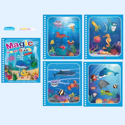 TibaToes™ Mess-Free Reusable Water Coloring Books