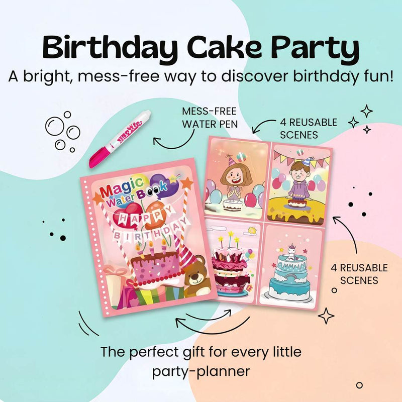 TibaToes™ Mess-Free Reusable Water Coloring Books
