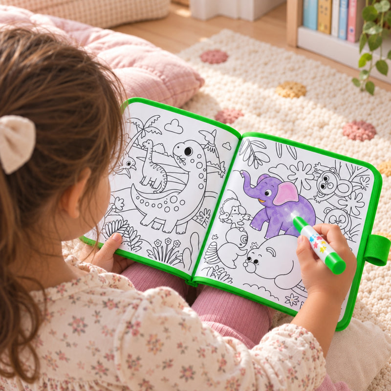 TibaToes MagicSplash Water Coloring Book