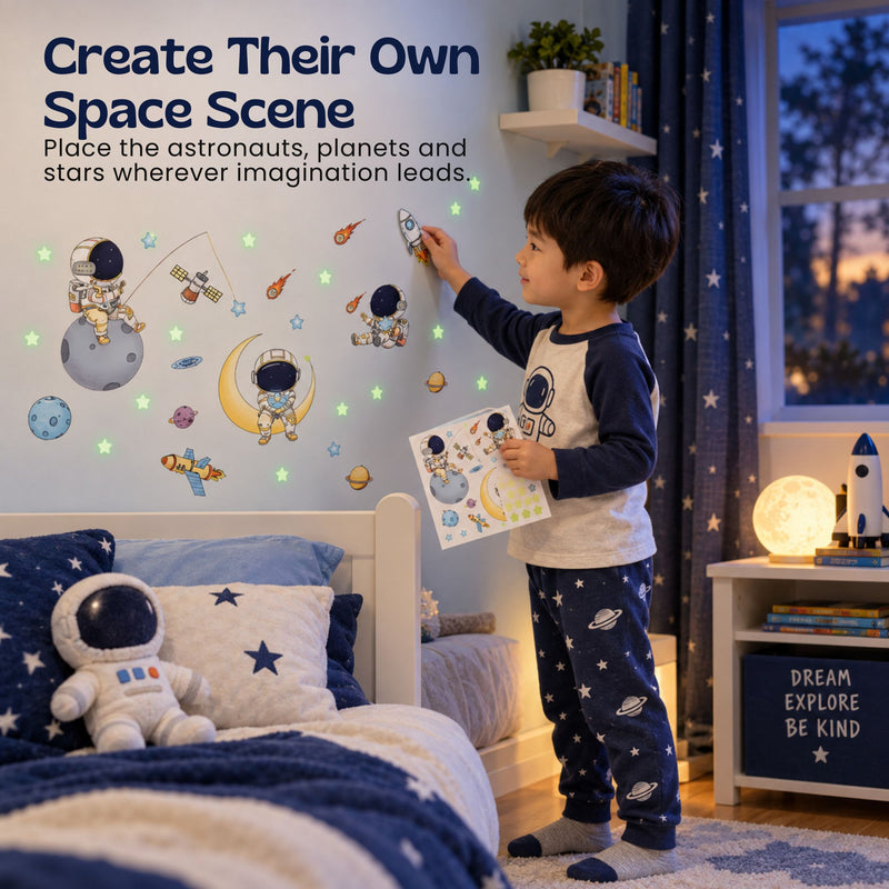 TibaToes™ Astronaut Night Glow Stickers