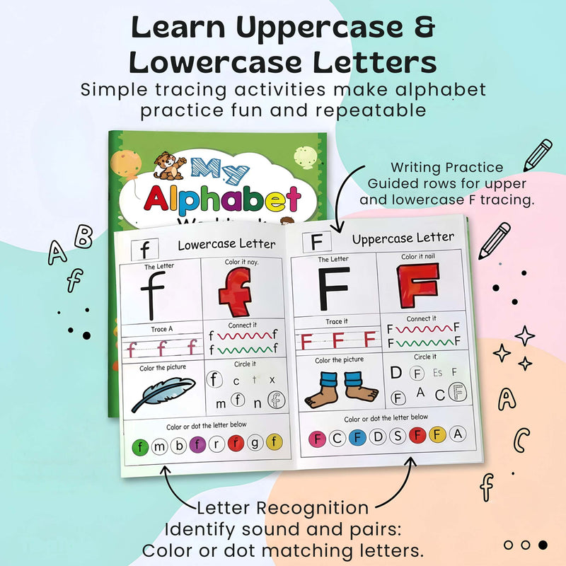 TibaToes™ AlphabetQuest Tracing Workbook