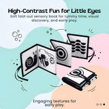 TibaToes Montessori Sensory Contrast Book