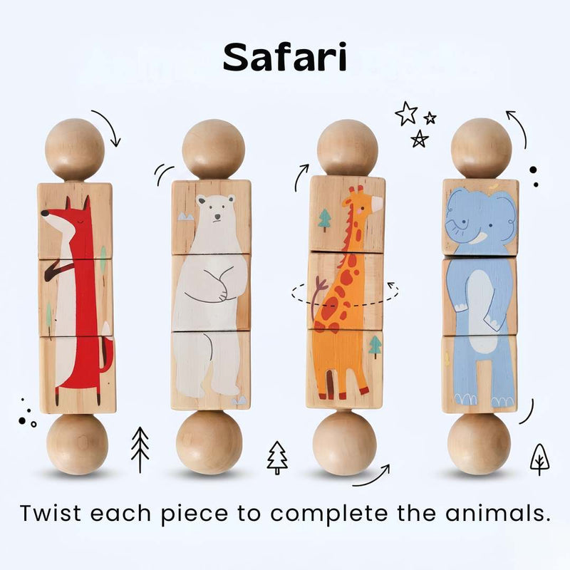 TibaToes™ Spin & Match Animal Friends