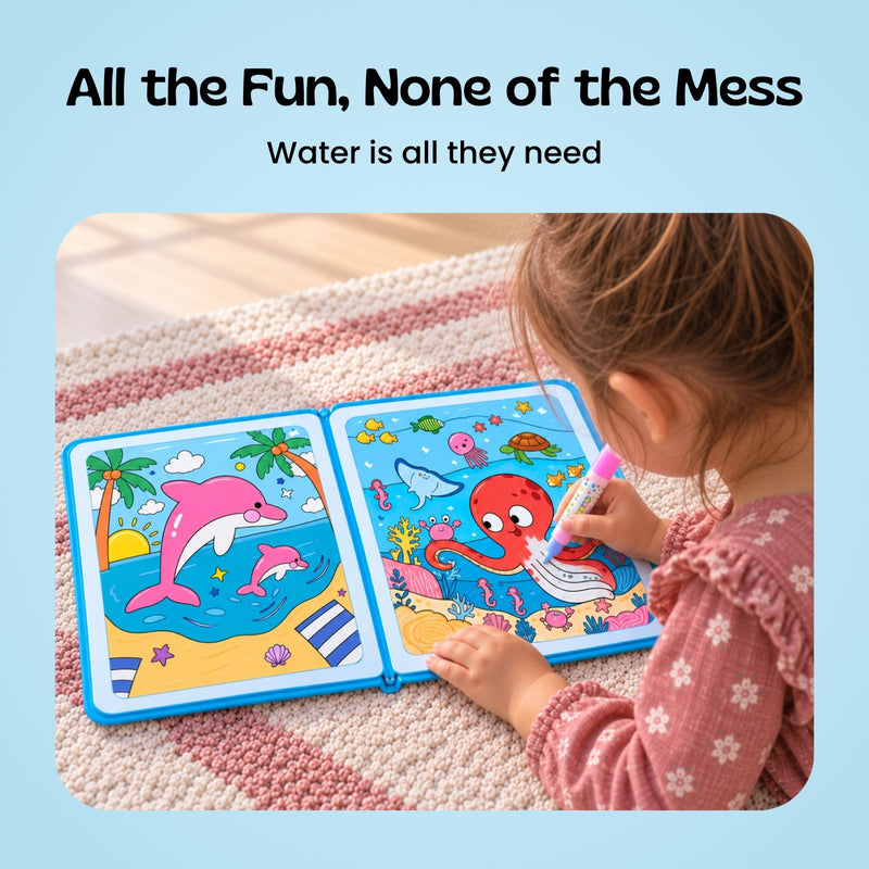 TibaToes™ MagicSplash Water Coloring Book