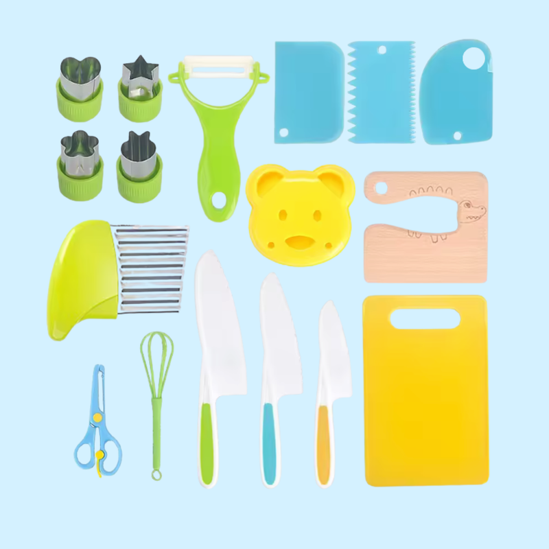 TibaToes Montessori Kitchen Prep Set