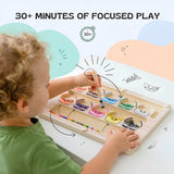TibaToes™ Montessori Magnetic Monster Sorting Board