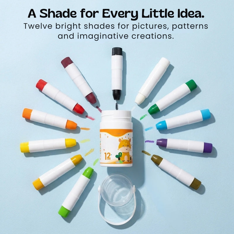 TibaToes™ Silky Twist-Up Crayon Set