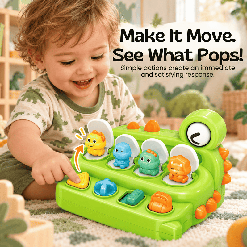 TibaToes™ Dino Pop-Up Switch Toy
