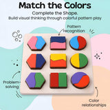 TibaToes™ Montessori Wooden Shape Puzzle