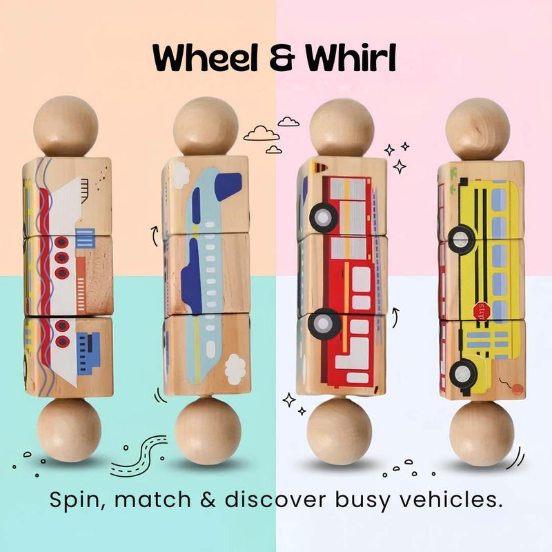 TibaToes™ Spin & Match Animal Friends