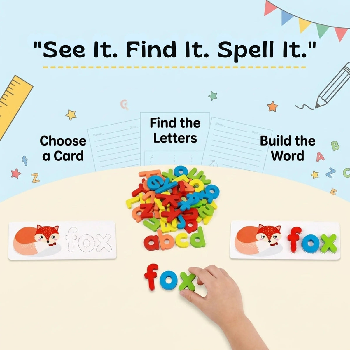 TibaToes™ See & Spell Letter Matching Game