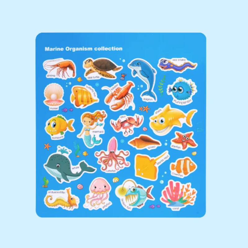 TibaToes Reusable Sticker World