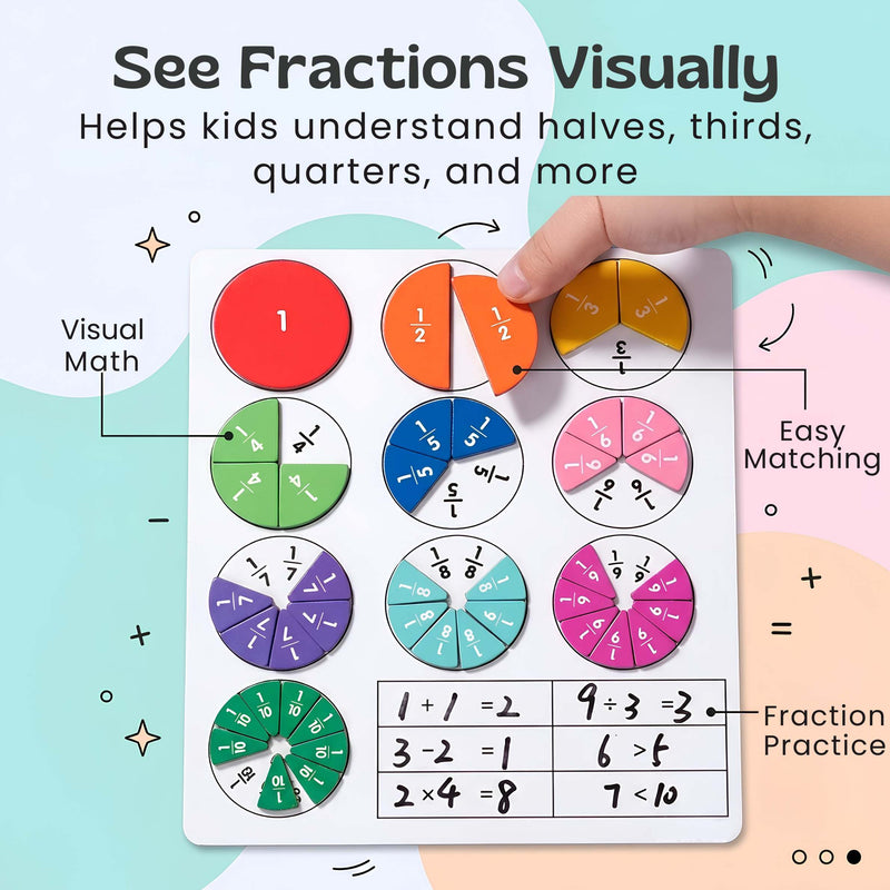 TibaToes™ FractionMaster Magnetic Math Board