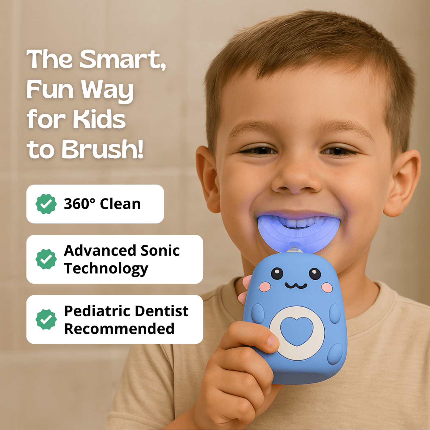 TibaToes™ EasyBrush 360° Ultrasonic Toothbrush
