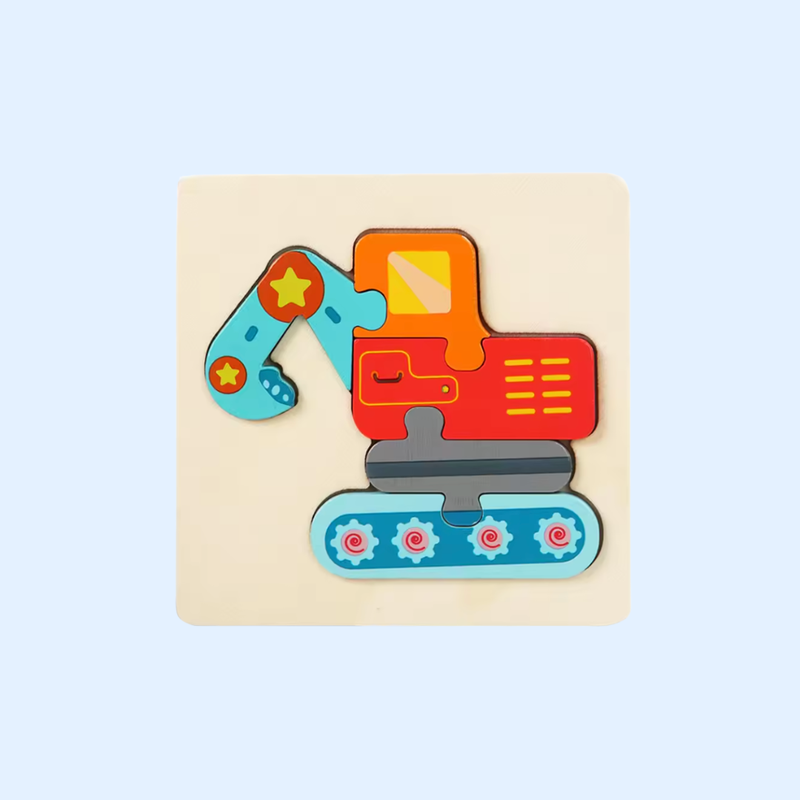 TibaToes™ Shape & Learn Wooden Puzzle