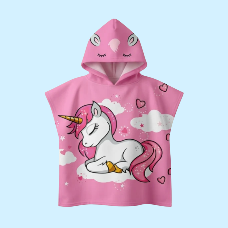 TibaToes™ Kids Hooded Beach Poncho Towel (3-8 years)