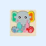 TibaToes™ Shape & Learn Wooden Puzzle