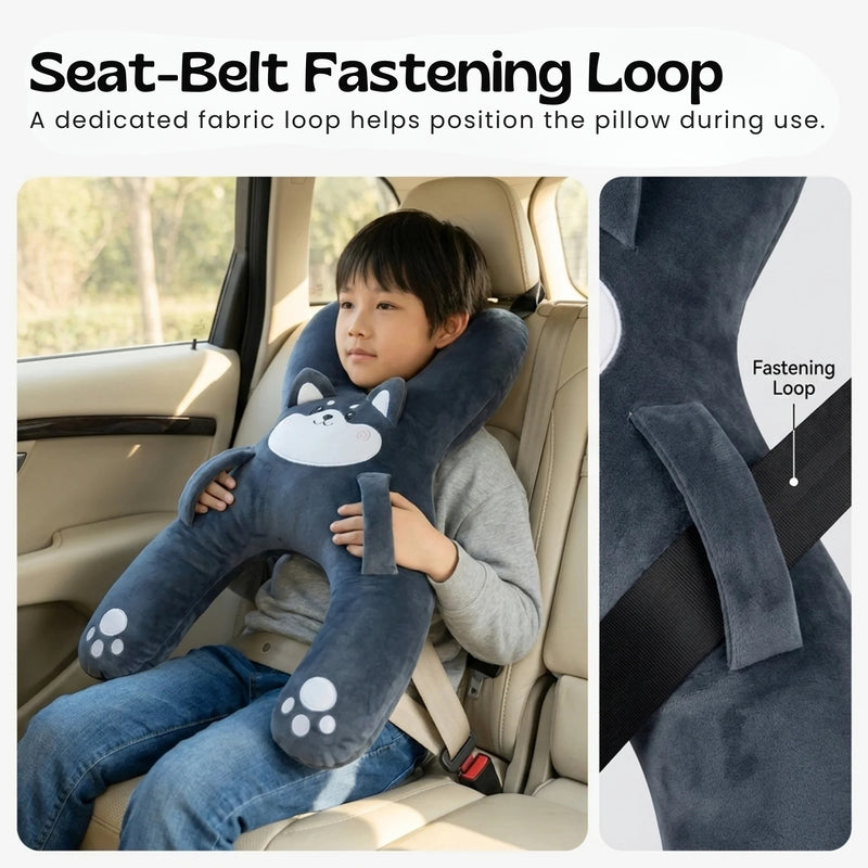 TibaToes™ HugRide Kids Travel Neck Pillow