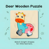 TibaToes™ Shape & Learn Wooden Puzzle