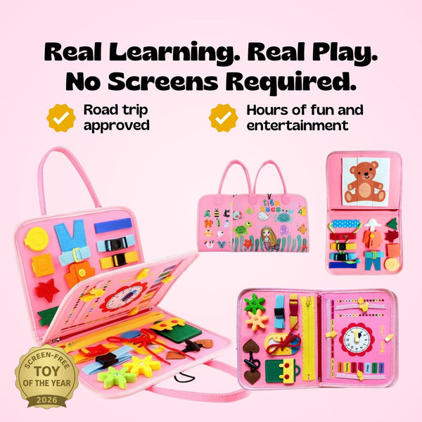 TibaToes™ Montessori Busy Board