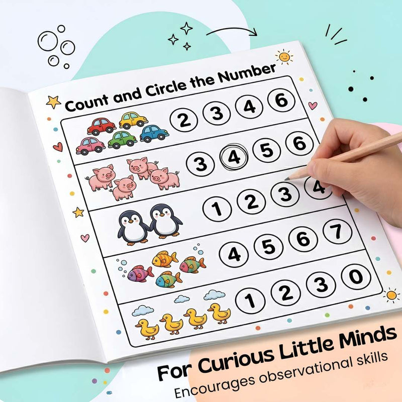 TibaToes™ Count & Trace Math Workbook