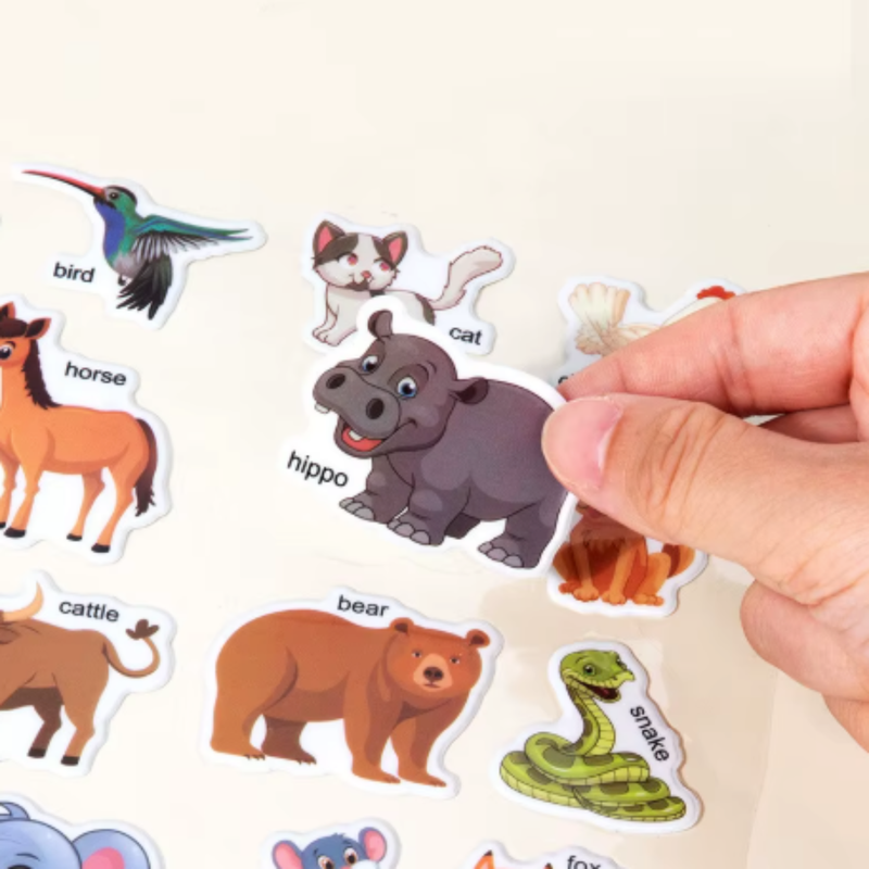 TibaToes Reusable Sticker World